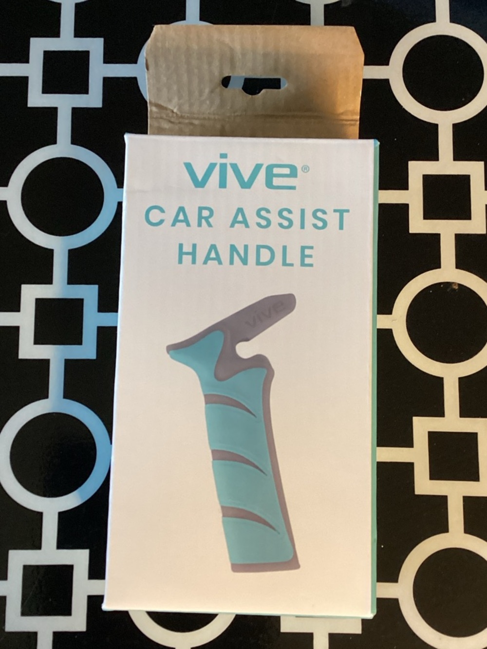 Vive Car Assist Handle - Teal/Gray